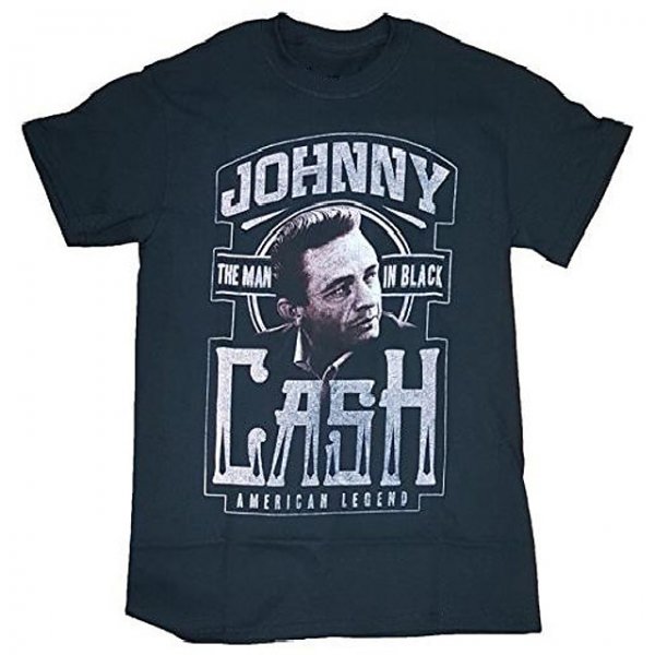 Fashion Johnny Cash American Legend The Man In Black Graphic Tshirt Arge 4245