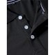 Men's Golf Shirt Color Block Button-Down Long Sleeve Street Tops Cotton Sportswear Casual Fashion Comfortable Black