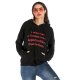 Women's Hoodie Pullover Text Monograms Front Pocket Casual Daily Casual Streetwear Hoodies Sweatshirts  Black